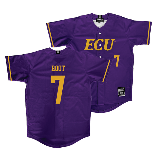 East Carolina Purple Baseball Jersey  - Zachary Root