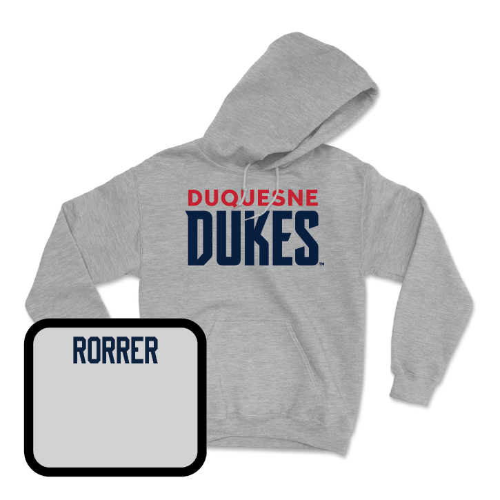 Duquesne Track & Field Sport Grey Lock Hoodie - Anna Rorrer