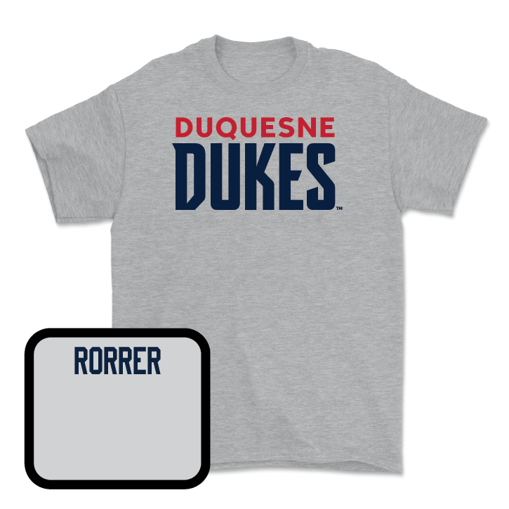 Duquesne Track & Field Sport Grey Lock Tee - Anna Rorrer