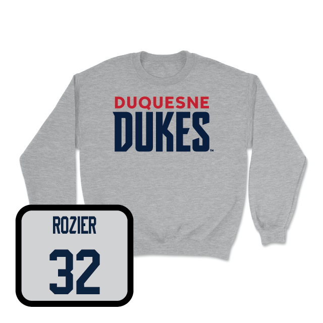 Duquesne Men's Basketball Sport Grey Lock Crew - Kareem Rozier