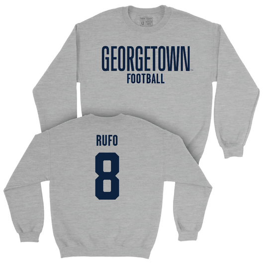 Georgetown Football Sport Grey Wordmark Crew - Giancarlo Rufo