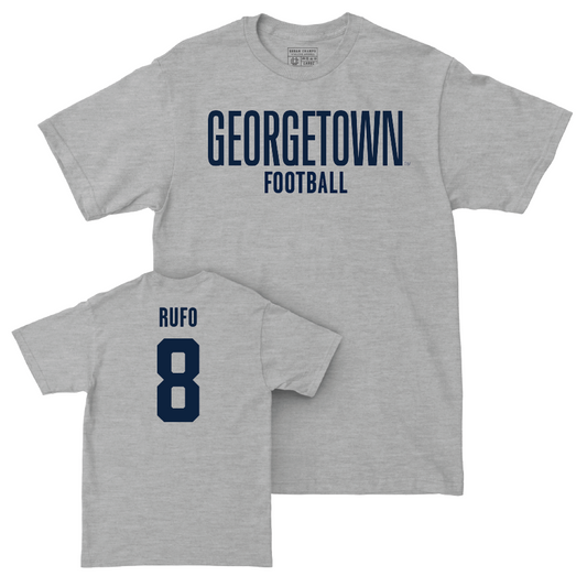 Georgetown Football Sport Grey Wordmark Tee - Giancarlo Rufo