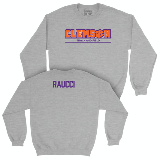 Clemson Men's Track & Field Sport Grey Stacked Crew  - Matthew Raucci