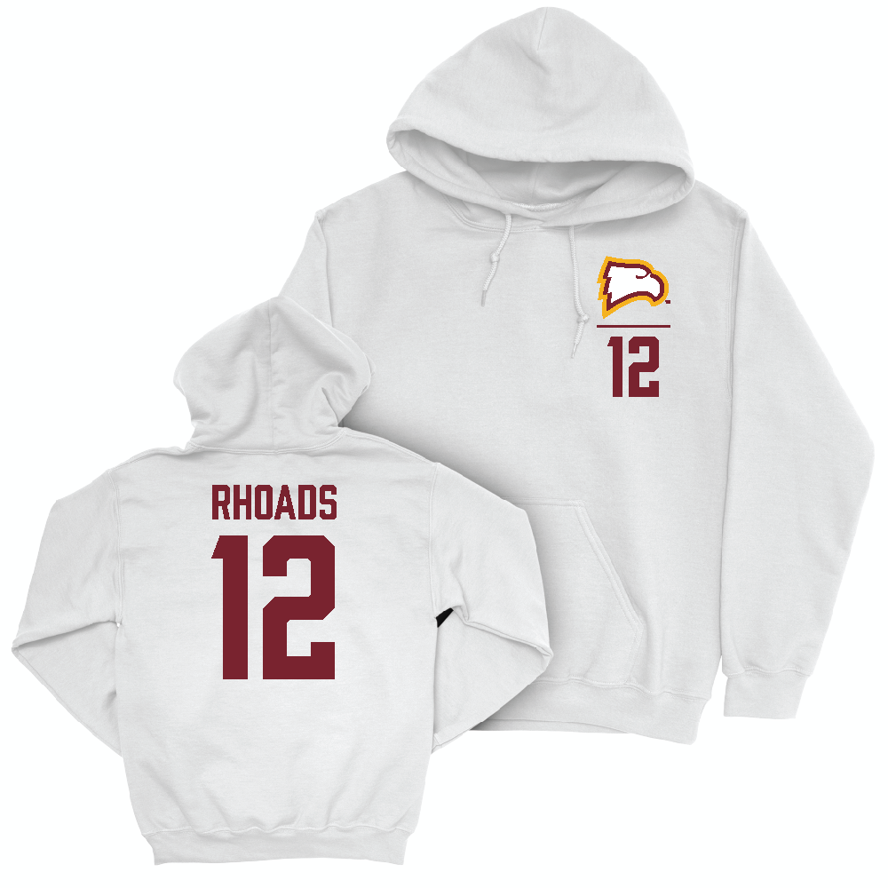 Winthrop Women's Volleyball White Logo Hoodie  - Reece Rhoads