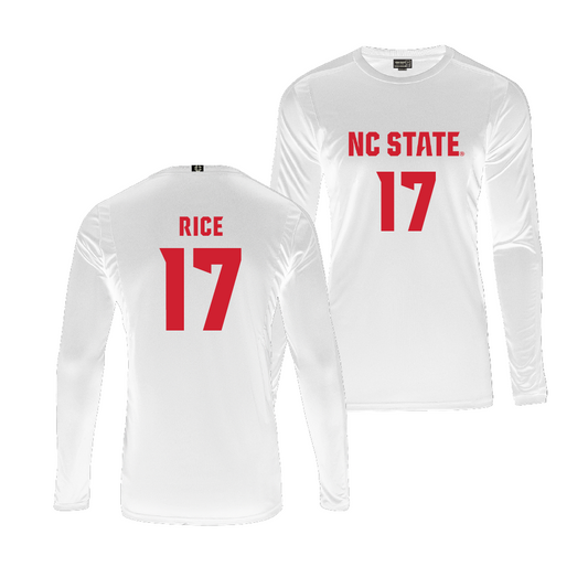 NC State Women's Volleyball White Jersey - Amanda Rice