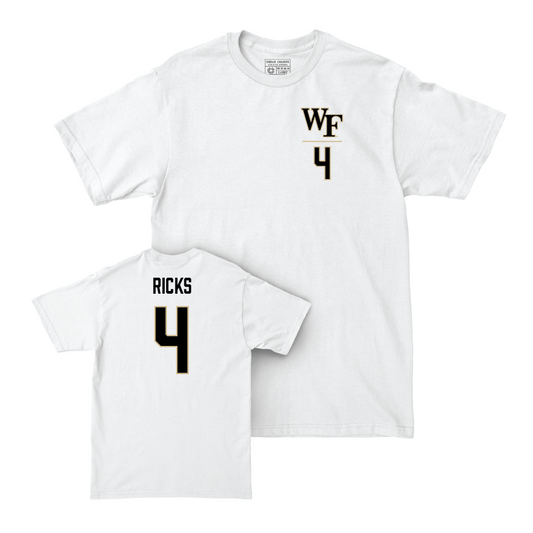 Wake Forest Women's Volleyball White Logo Comfort Colors Tee  - Laila Ricks