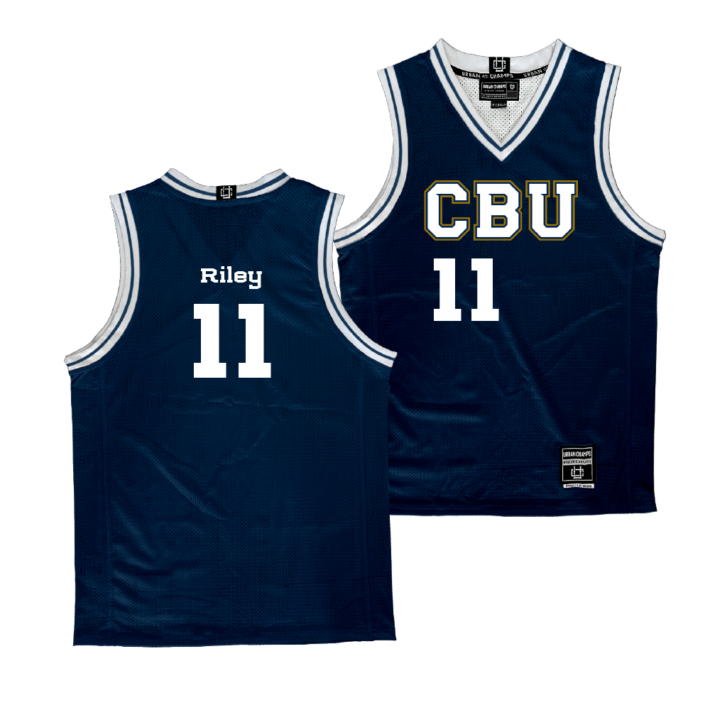 CBU Men's Basketball Navy Jersey - Tylen Riley | #11