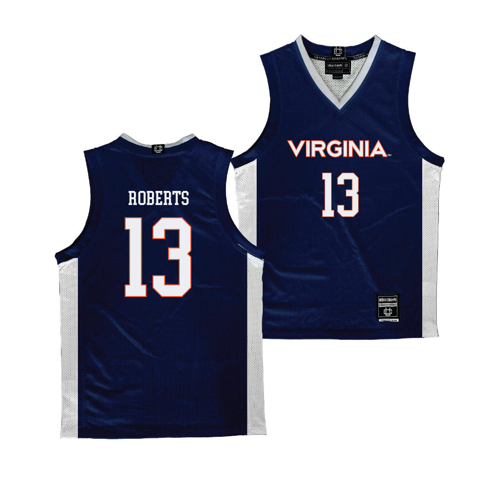 Virginia Men's Basketball Navy Jersey - Desmond Roberts