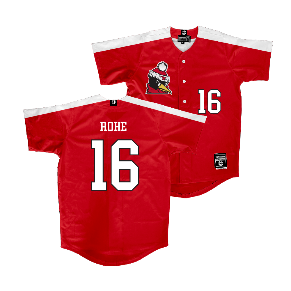 Youngstown State Baseball Red Jersey - Colby Rohe