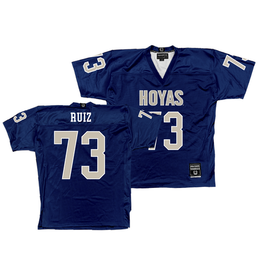 Georgetown Football Navy Jersey - Jorge Ruiz