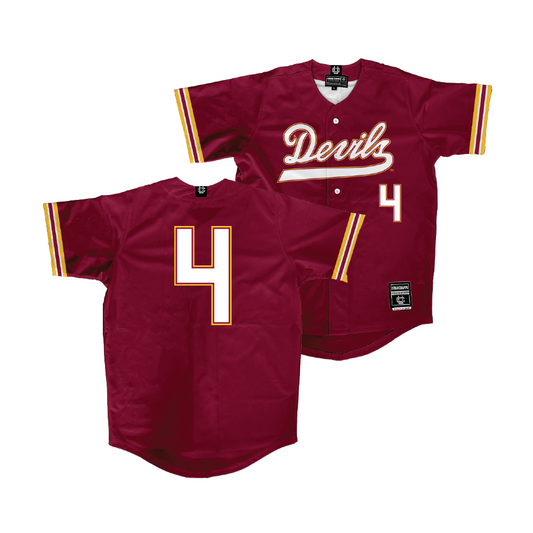 Arizona State Baseball Maroon Jersey - Jax Ryan