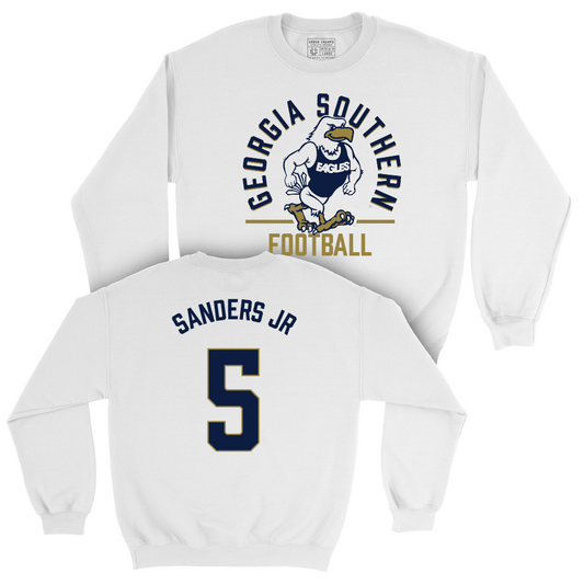 Georgia Southern Football White Classic Crew  - Marcus Sanders Jr