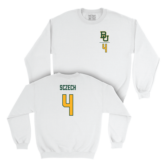 Baylor Women's Volleyball White Logo Crew  - Allie Sczech