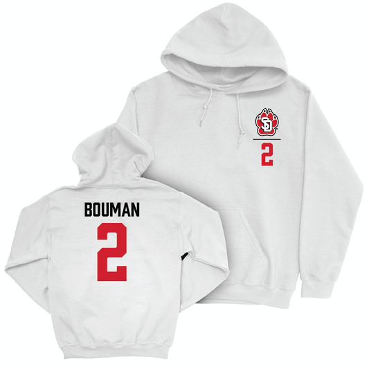 South Dakota Football White Logo Hoodie - Aidan Bouman Small