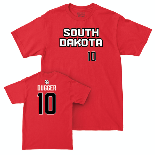 South Dakota Women's Volleyball Red Sideline Tee - Amelia Dugger Small