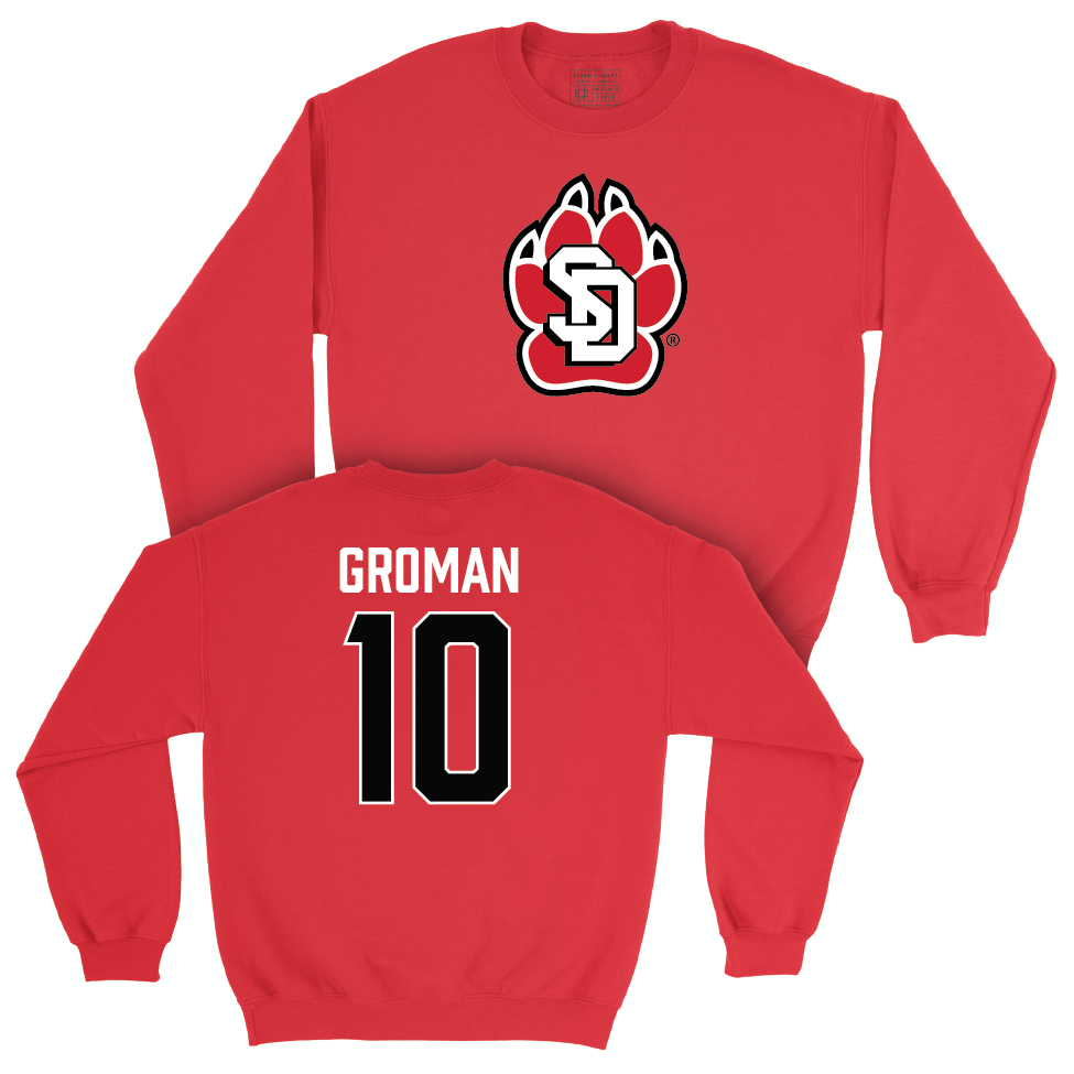 South Dakota Women's Basketball Red Legacy Crew - Adara Groman Small