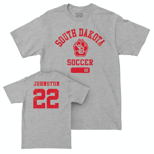 South Dakota Women's Soccer Sport Grey Varsity Tee - Ashby Johnston Small