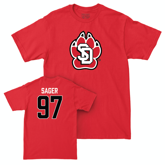 South Dakota Football Red Legacy Tee - AuVon Sager Small