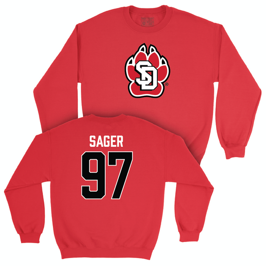 South Dakota Football Red Legacy Crew - AuVon Sager Small