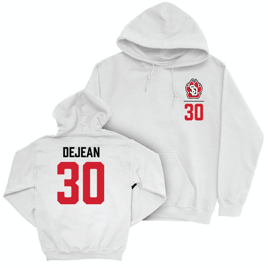 South Dakota Football White Logo Hoodie - Beckett DeJean Small