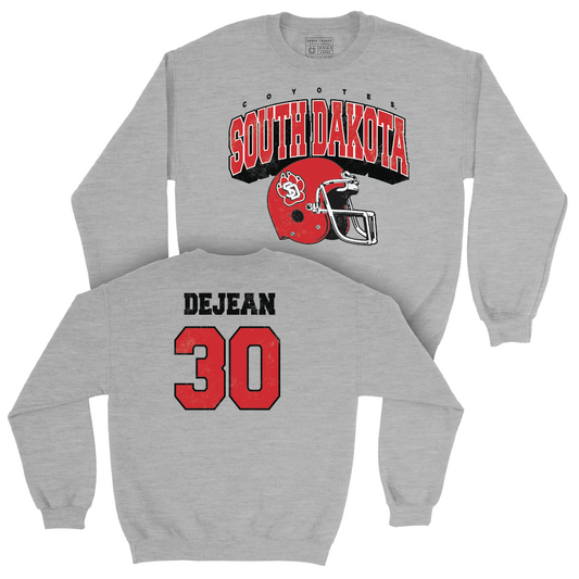 South Dakota Football Sport Grey Kickoff Crew - Beckett DeJean Small