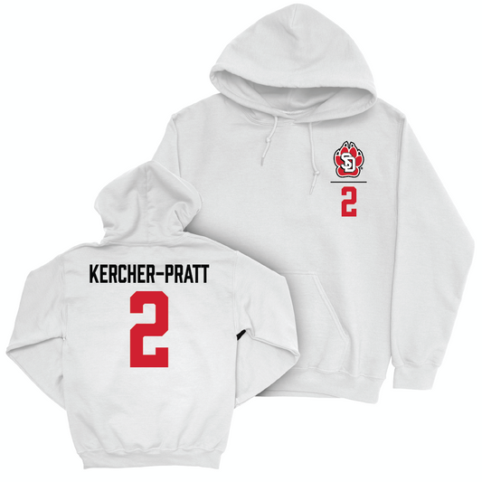 South Dakota Women's Soccer White Logo Hoodie - Brooke Kercher-Pratt Small