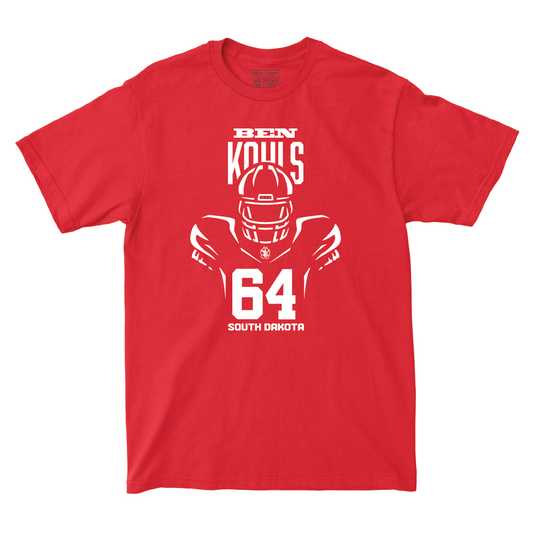 South Dakota Football Red End Zone Tee - Ben Kohls Small