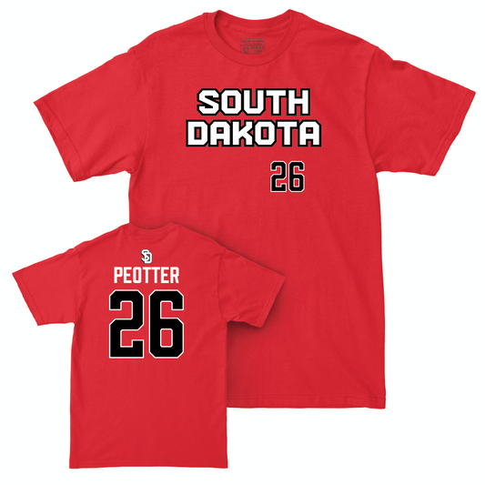 South Dakota Women's Soccer Red Sideline Tee - Brooke Peotter Small