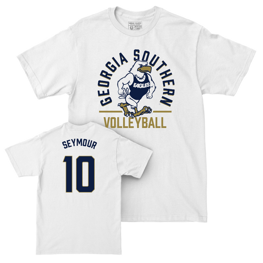 Georgia Southern Women's Volleyball White Classic Comfort Colors Tee  - Lydia Seymour