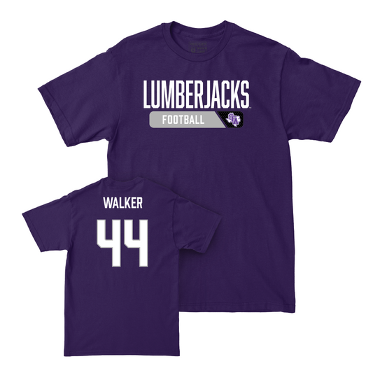 SFA Football Purple Staple Tee - Amareus Walker Youth Small