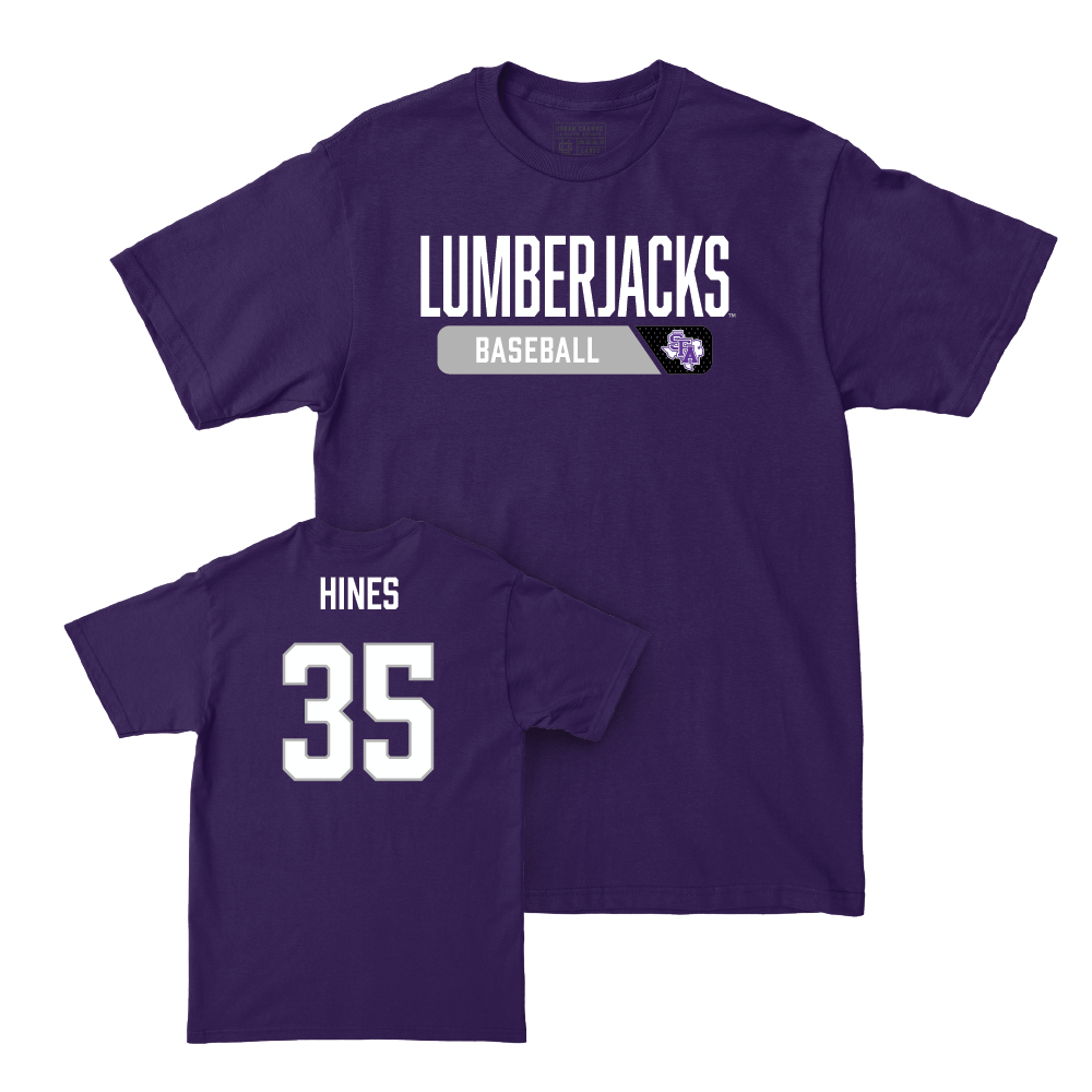 SFA Baseball Purple Staple Tee - Carter Hines Youth Small