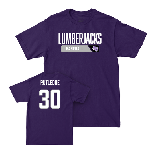 SFA Baseball Purple Staple Tee - Caleb Rutledge Youth Small