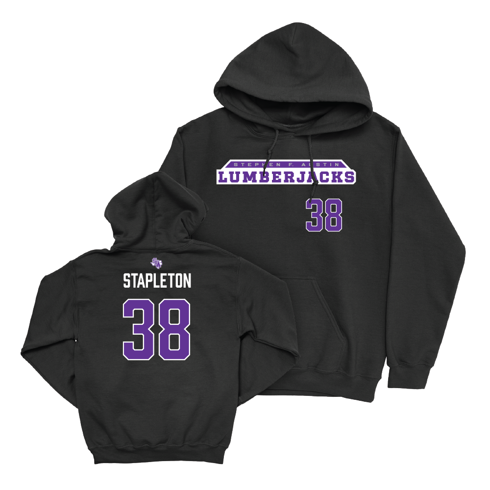 SFA Baseball Black Lumberjacks Hoodie - Cade Stapleton Youth Small