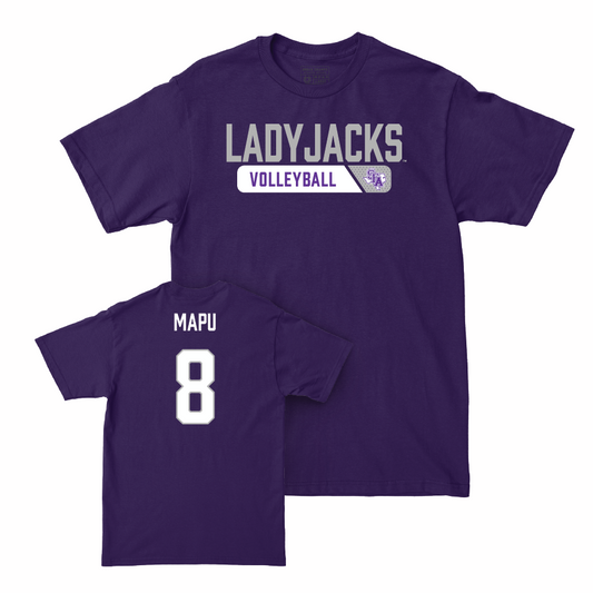 SFA Women's Volleyball Purple Staple Tee - Emmalei Mapu Youth Small