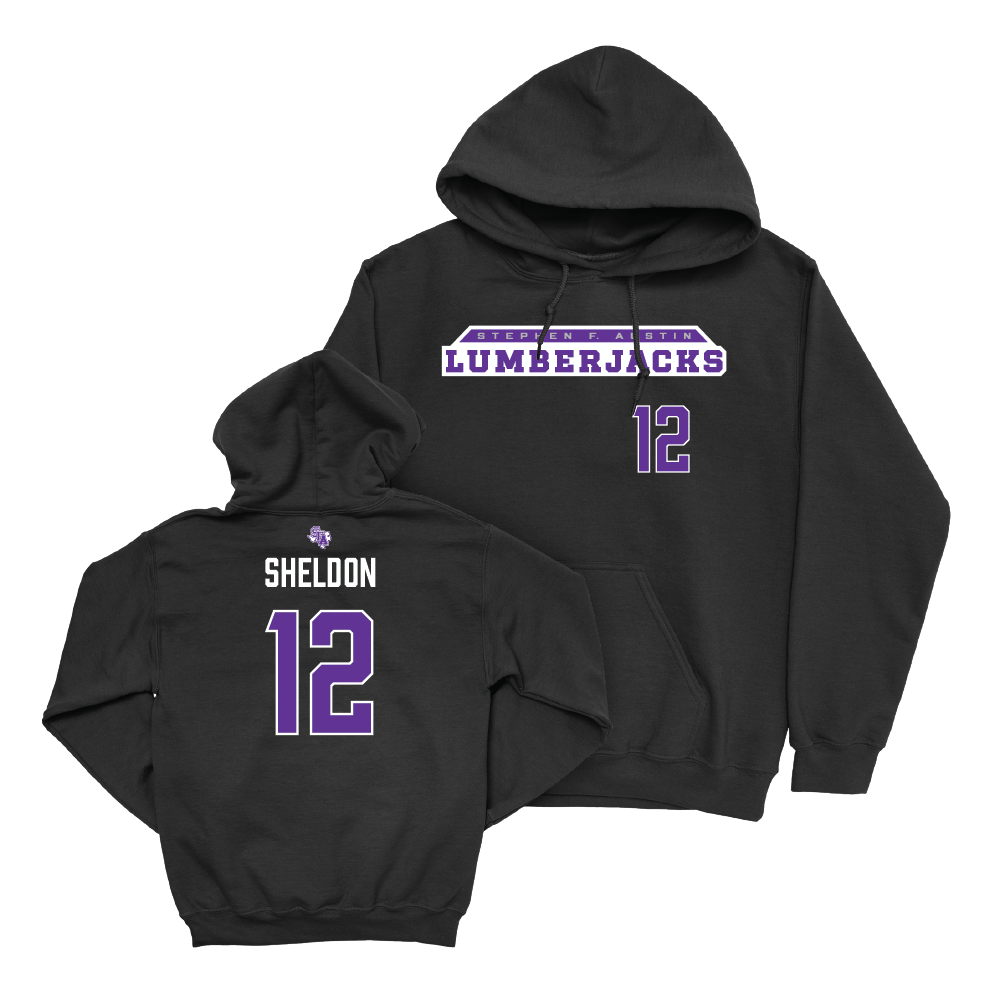 SFA Men's Basketball Black Lumberjacks Hoodie - Jaxson Sheldon Youth Small