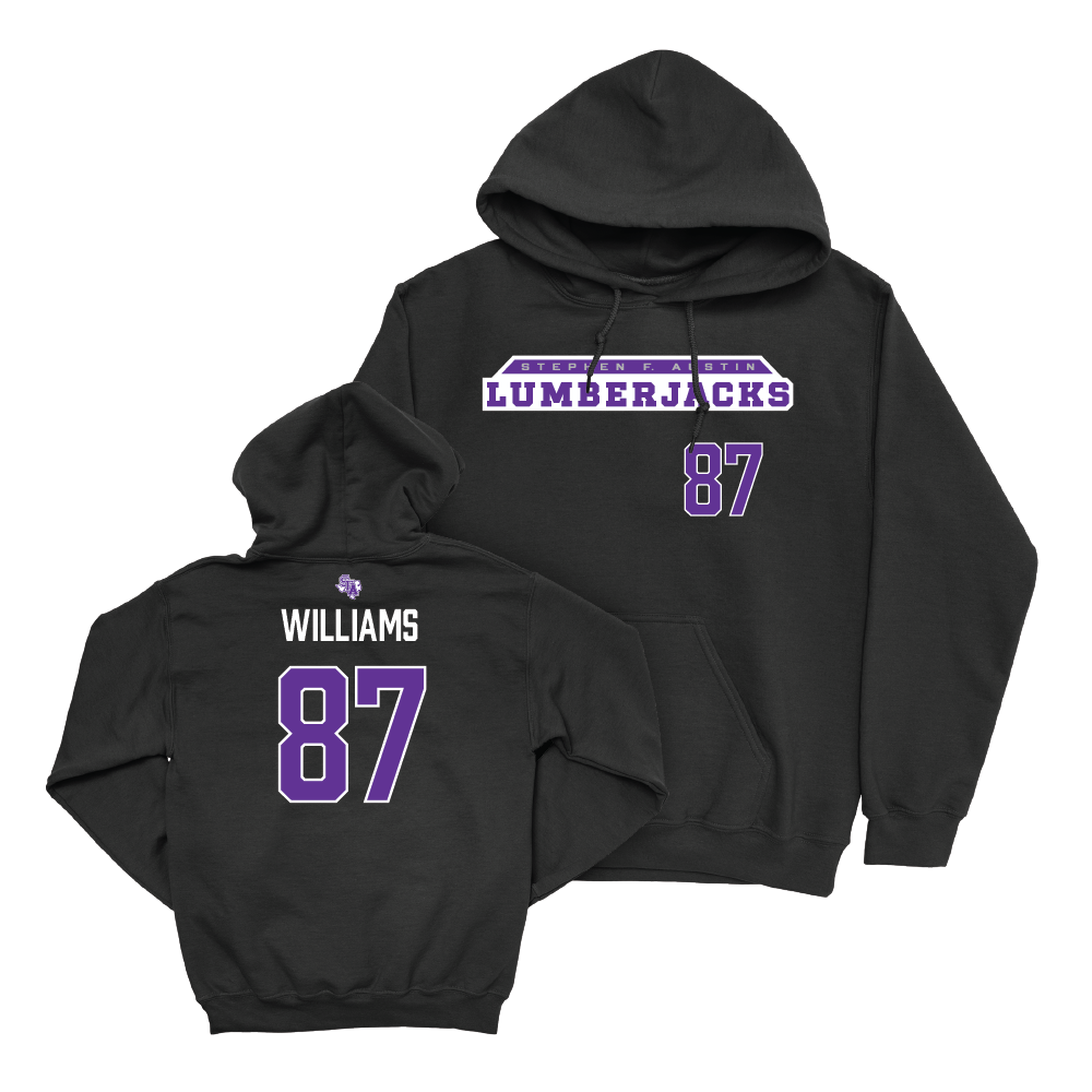 SFA Football Black Lumberjacks Hoodie - Keshon Williams Youth Small