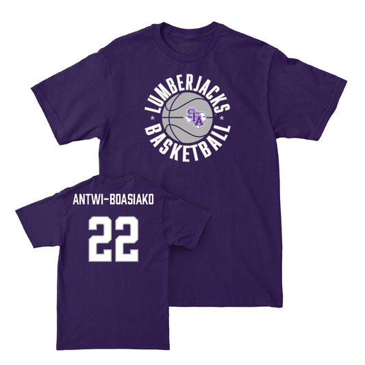 SFA Men's Basketball Purple Hardwood Tee - Nana Kwadwo Antwi-Boasiako Youth Small