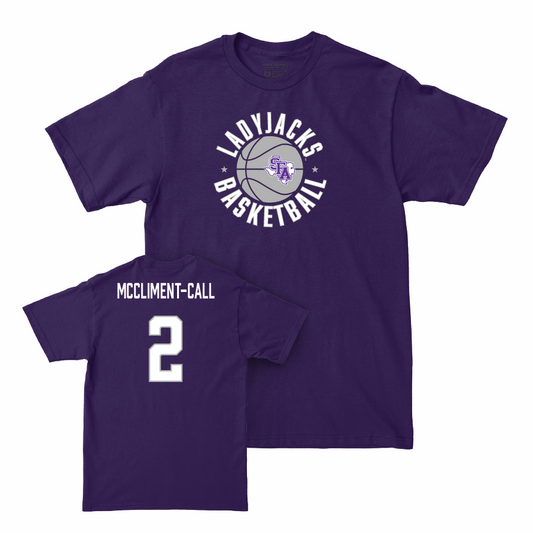 SFA Women's Basketball Purple Hardwood Tee - Tyler McCliment-Call Youth Small