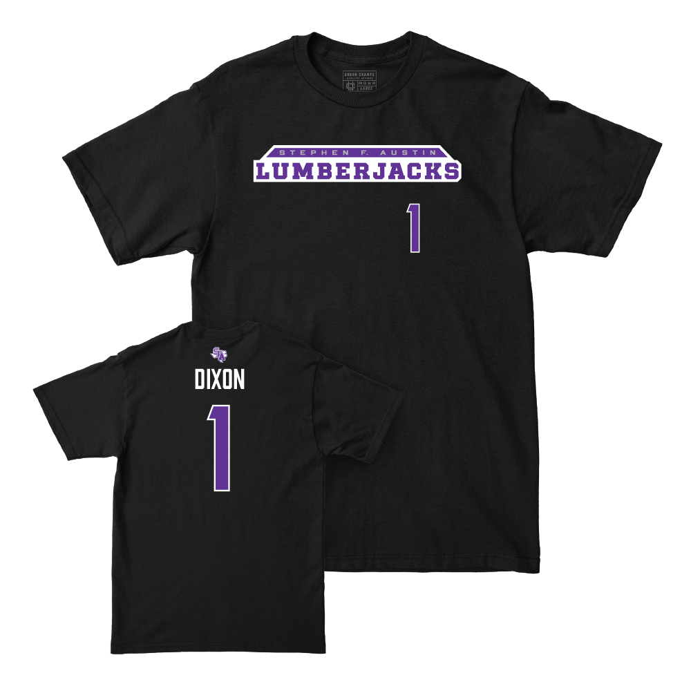 SFA Baseball Black Lumberjacks Tee - Will Dixon Youth Small