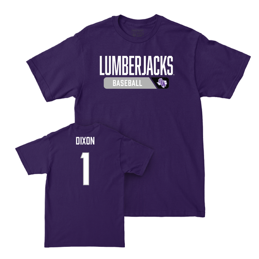 SFA Baseball Purple Staple Tee - Will Dixon Youth Small