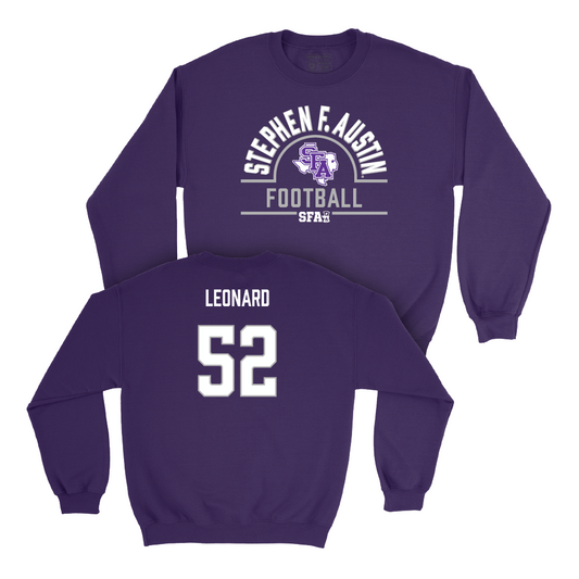 SFA Football Purple Arch Crew - Zavier Leonard Youth Small