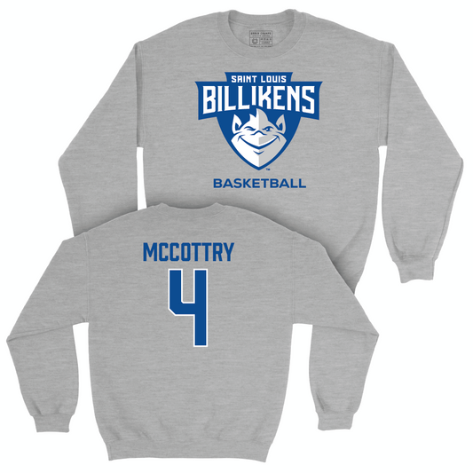 St. Louis Men's Basketball Sport Grey Club Crew - Amari McCottry Small