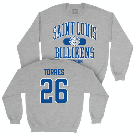 St. Louis Men's Soccer Sport Grey Classic Crew - Axel Torres Small