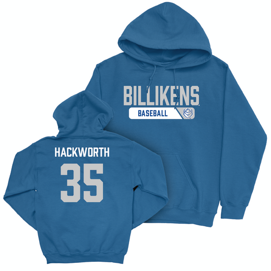 St. Louis Baseball Royal Staple Hoodie - Baden Hackworth Small