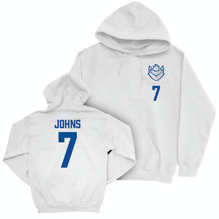 St. Louis Women's Basketball White Logo Hoodie - Bri Johns Small