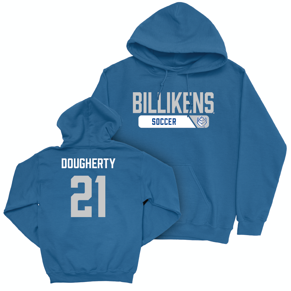 St. Louis Men's Soccer Royal Staple Hoodie - Cole Dougherty Small