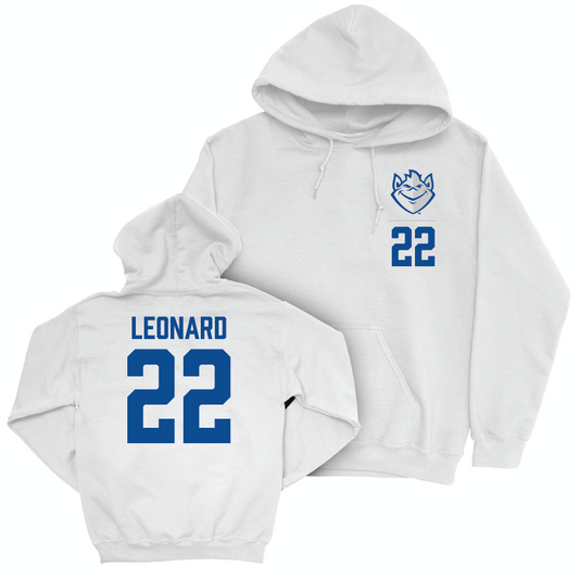 St. Louis Women's Soccer White Logo Hoodie - Caigan Leonard Small