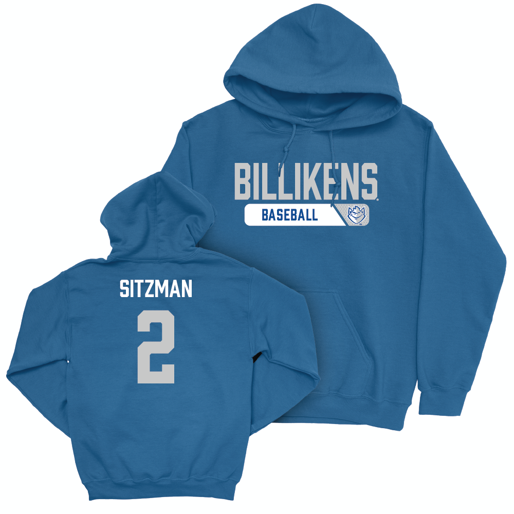 St. Louis Baseball Royal Staple Hoodie - Ethan Sitzman Small