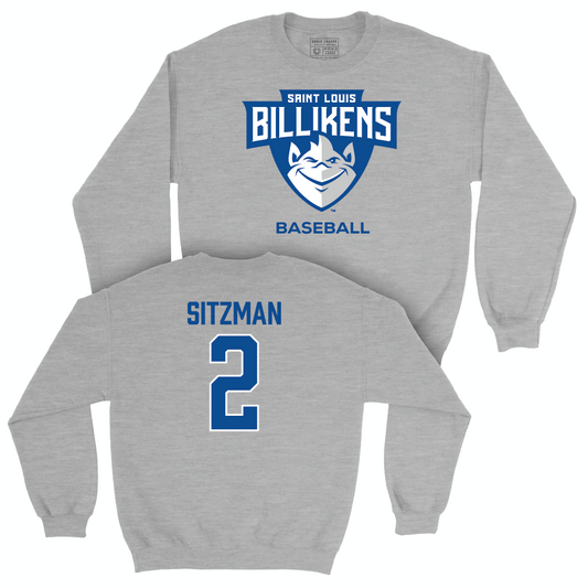 St. Louis Baseball Sport Grey Club Crew - Ethan Sitzman Small