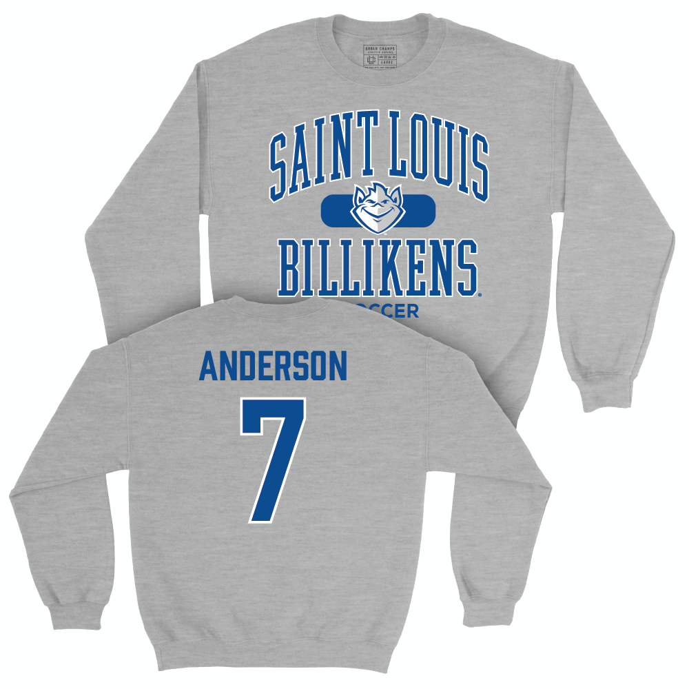 St. Louis Men's Soccer Sport Grey Classic Crew - Seth Anderson Small